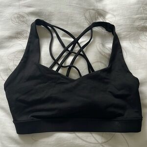 Black Sports Bra size M (runs small)